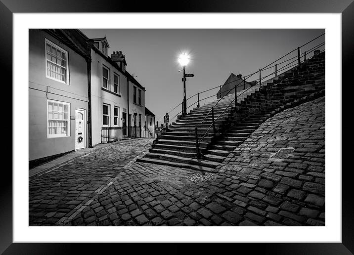 199 Steps at Whitby Framed Mounted Print by Martin Williams