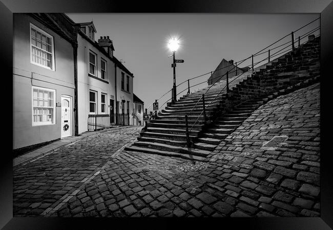 199 Steps at Whitby Framed Print by Martin Williams