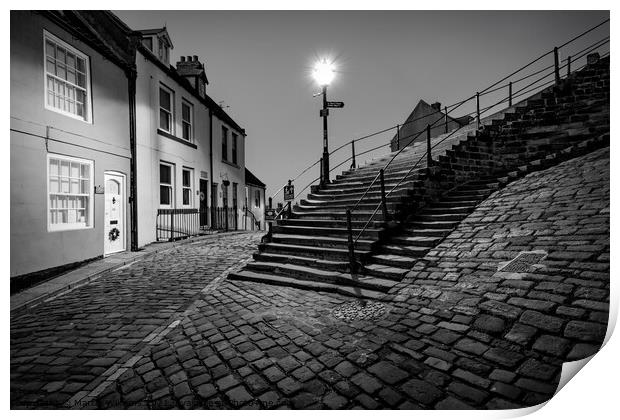 199 Steps at Whitby Print by Martin Williams