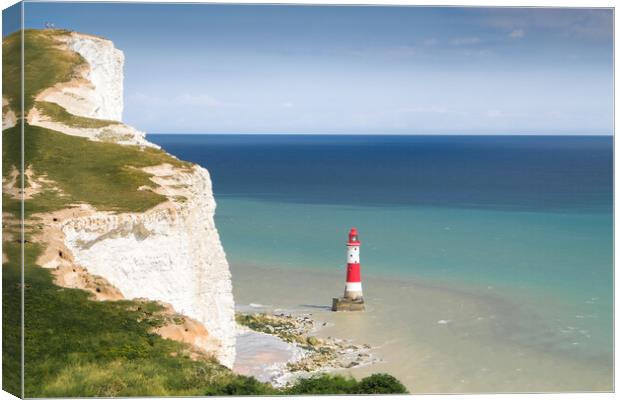 Beachy Head Lighthouse Canvas Print by Mark Jones