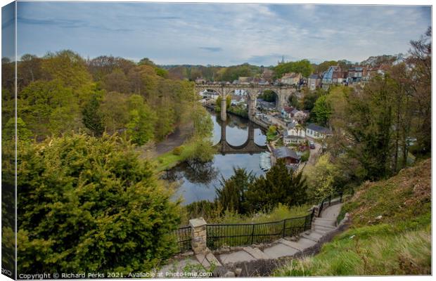 Knaresborough Skyline Canvas Print by Richard Perks