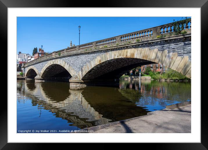 Waterman Bridge, Evesham Framed Mounted Print by Joy Walker