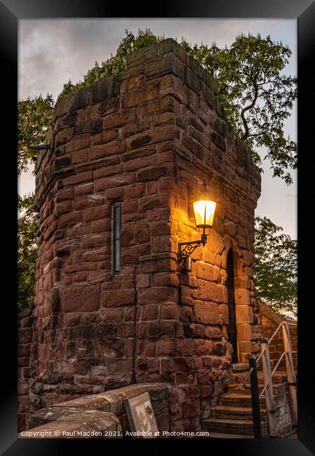 Bonewaldesthornes Tower Chester Framed Print by Paul Madden