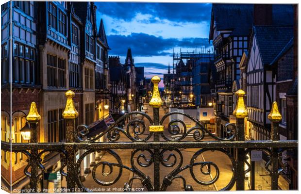 Eastgate Street Chester Canvas Print by Paul Madden