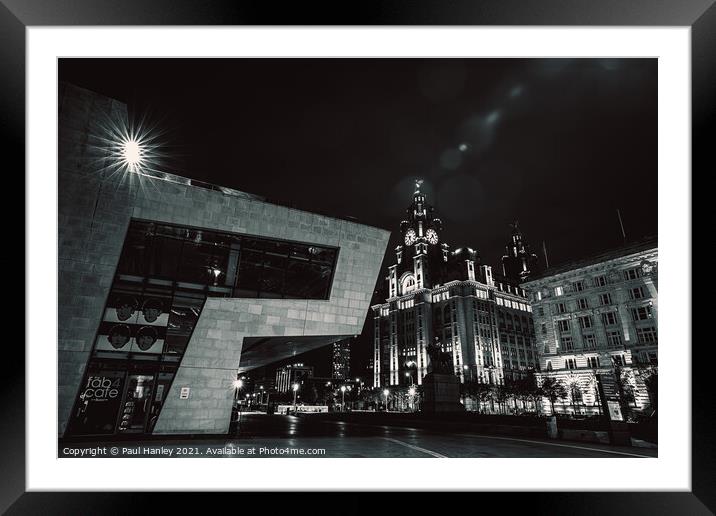The Mersey Ferries building on the Liverpool waterfront Framed Mounted Print by Paul Hanley