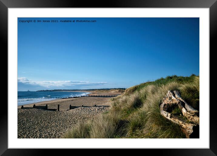 The Beach at Blyth, Northumberland Framed Mounted Print by Jim Jones