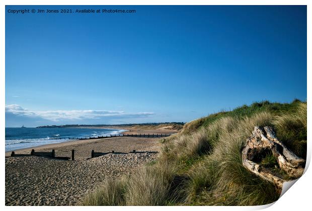 The Beach at Blyth, Northumberland Print by Jim Jones