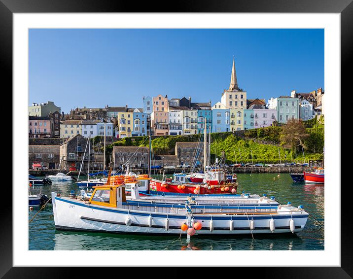  Tenby Harbour, Pembrokeshire, Wales. Framed Mounted Print by Colin Allen