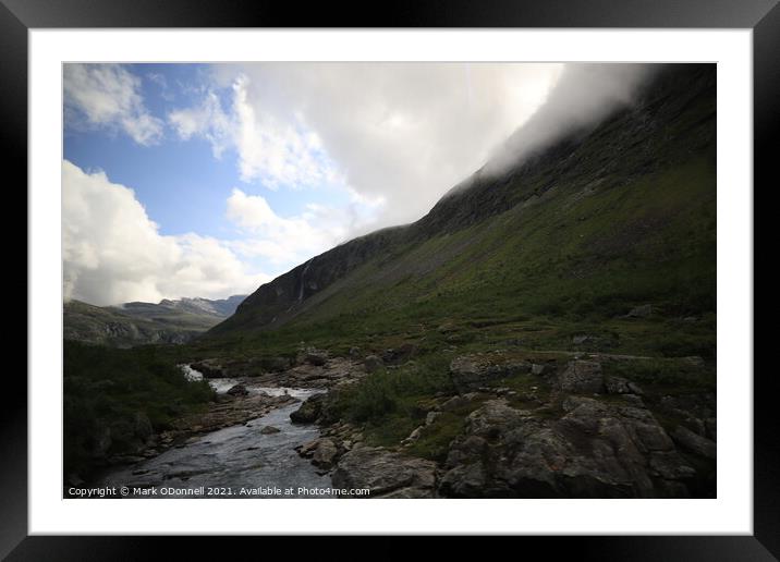 Norway mountain Framed Mounted Print by Mark ODonnell