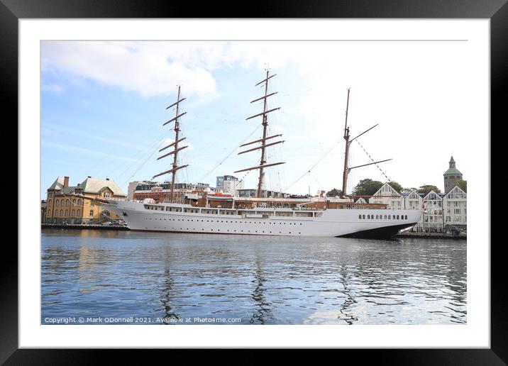 Norway Sailing ship Framed Mounted Print by Mark ODonnell
