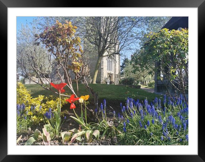Spring Time at St Andrew's Church Framed Mounted Print by John Chapman