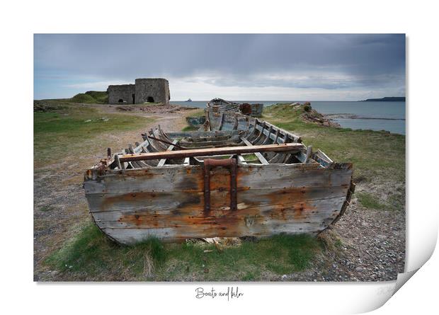 Boats and kiln Print by JC studios LRPS ARPS