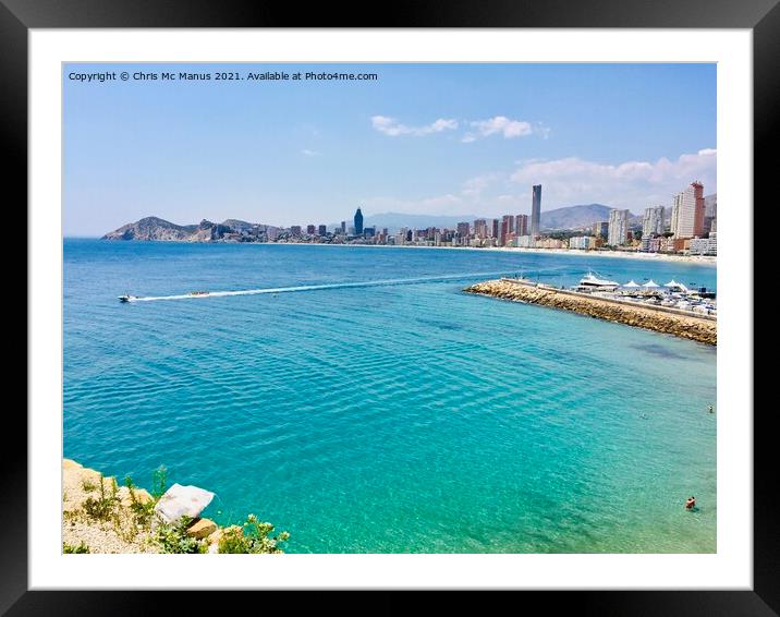 Thrilling Adventure on the Blue Sea Framed Mounted Print by Chris Mc Manus