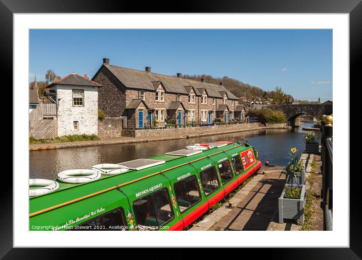 Brecon Canal Basin Framed Mounted Print by Heidi Stewart