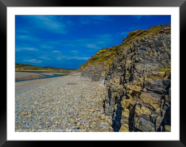 Ogmore By Sea  Framed Mounted Print by Jane Metters