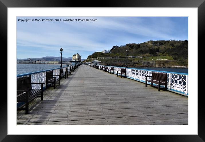 Llandudno grand pier  Framed Mounted Print by Mark Chesters