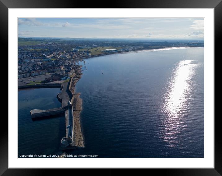 Saltcoats Harbour Scotland Framed Mounted Print by Karim Zid