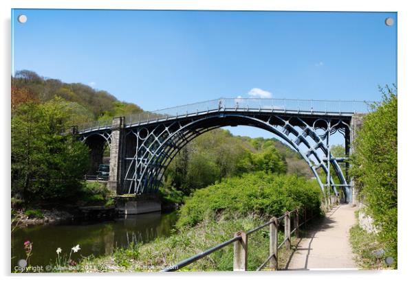 Iron Bridge Severn Gorge Acrylic by Allan Bell
