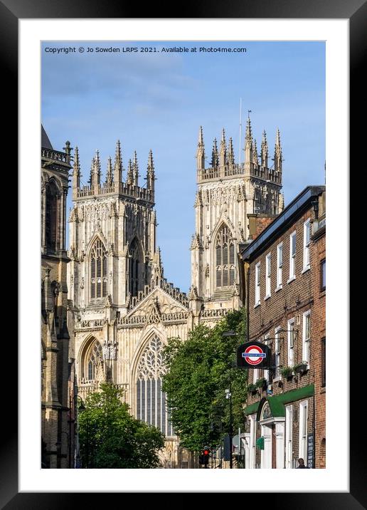 York Minster Framed Mounted Print by Jo Sowden
