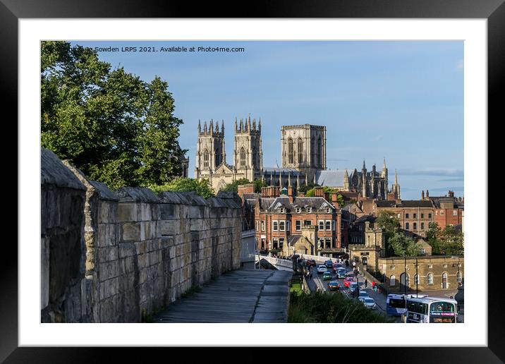 York Minster View  Framed Mounted Print by Jo Sowden