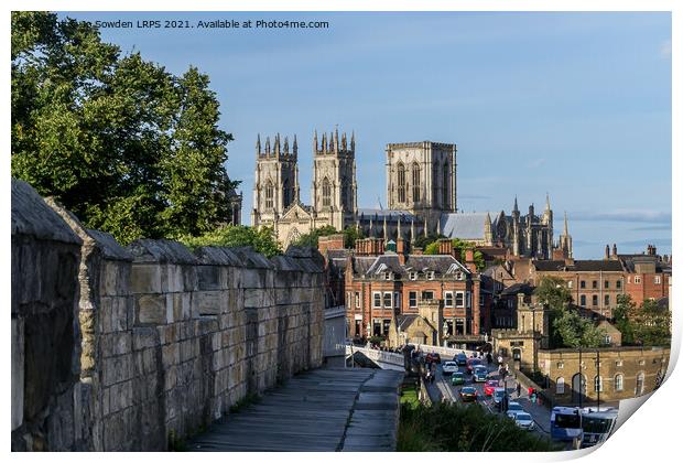 York Minster View  Print by Jo Sowden