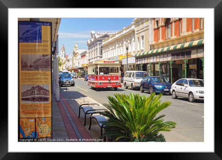 Henry Street - Fremantle Framed Mounted Print by Laszlo Konya