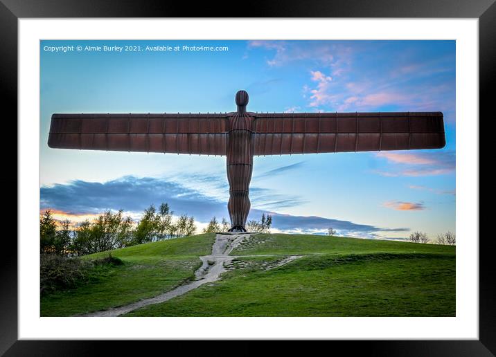 Angel of the North  Framed Mounted Print by Aimie Burley