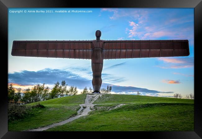 Angel of the North  Framed Print by Aimie Burley