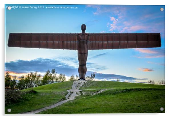 Angel of the North  Acrylic by Aimie Burley