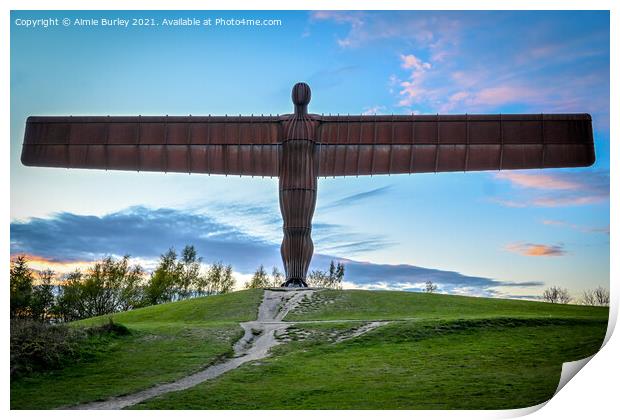 Angel of the North  Print by Aimie Burley