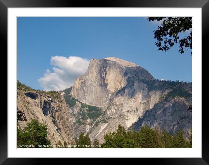 Half Dome  Framed Mounted Print by Hannah Temple