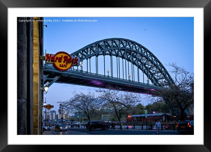 Tyre Bridge in the Evening  Framed Mounted Print by Aimie Burley