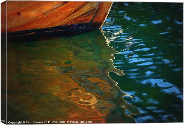 Wooden Reflections I Canvas Print by Paul Causie