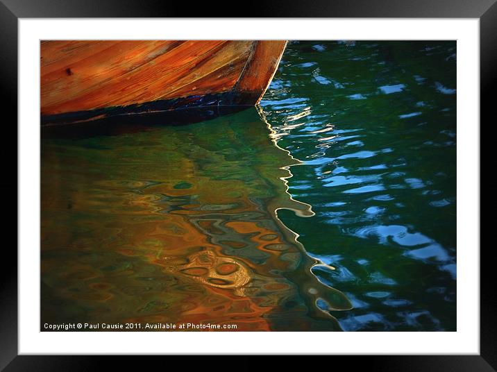 Wooden Reflections I Framed Mounted Print by Paul Causie