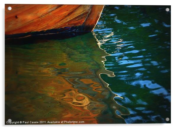 Wooden Reflections I Acrylic by Paul Causie