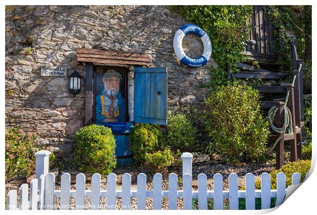 Grenville Cottage, Brixham Print by Jim Monk