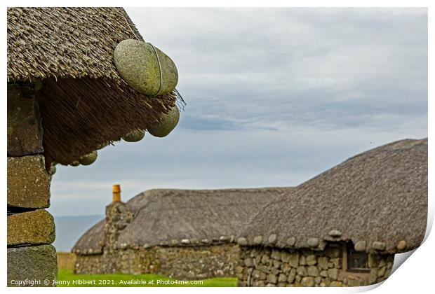 Kilmuir Museum of Island life, Isle of Skye Print by Jenny Hibbert