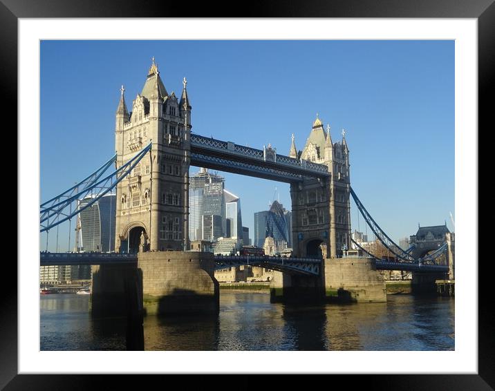 Tower Bridge Framed Mounted Print by John Bridge