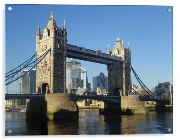 Tower Bridge Acrylic by John Bridge