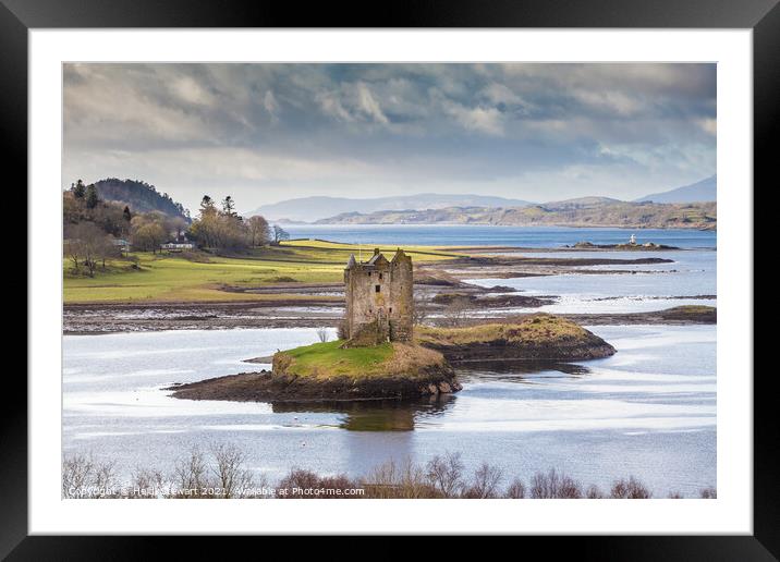 Castle Stalker Scotland Framed Mounted Print by Heidi Stewart