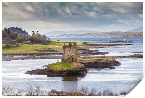 Castle Stalker Scotland Print by Heidi Stewart