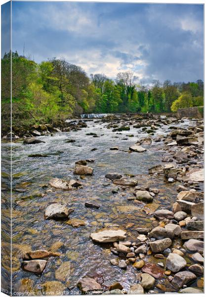 River Swale near Richmond Falls Canvas Print by Kevin Smith
