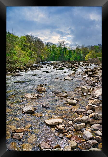 River Swale near Richmond Falls Framed Print by Kevin Smith