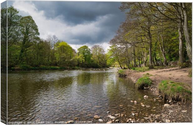River Swale at Richmond Canvas Print by Kevin Smith