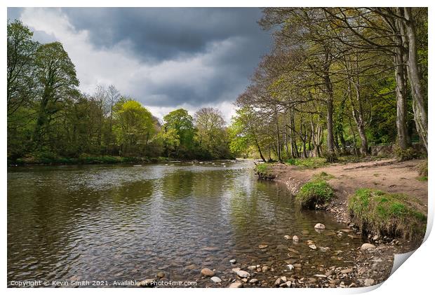 River Swale at Richmond Print by Kevin Smith