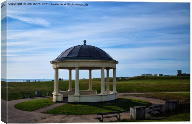 The old Blyth Bandstand Canvas Print by Jim Jones