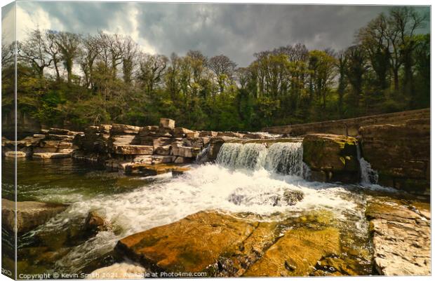 Richmond Falls Yorkshire Canvas Print by Kevin Smith