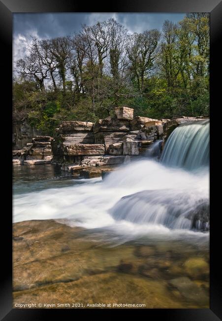 Richmond Falls Yorkshire Framed Print by Kevin Smith