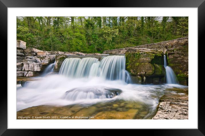 Richmond Falls Yorkshire Framed Mounted Print by Kevin Smith