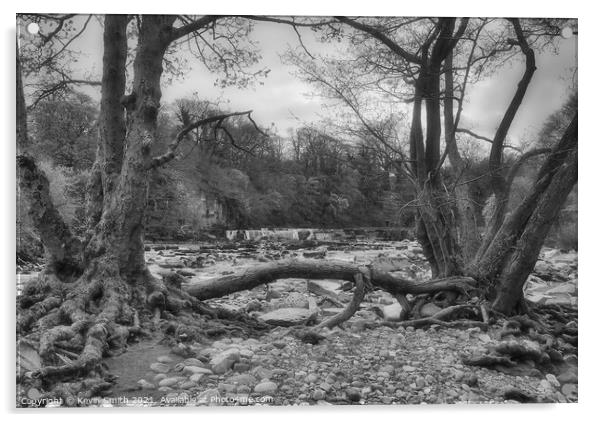 Richmond Falls in Swaledale Acrylic by Kevin Smith